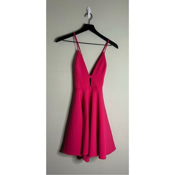 NBD X The Naven Twins Everytime Skater Dress in Berry - Picture 3 of 14